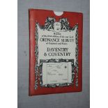 Reprint of the first edition of the one-inch Ordnance Survey of England and Wales, Daventry and