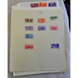 Italy - Collection on leaves with various issues from earlies to 1953 mixed condition, mint and