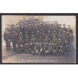 Royal Field Artillery No.1 Depot Staff 1916 Fine proud RP Postcard