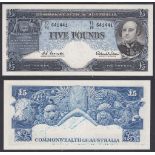 Australia-Reserve Bank 1960-65, Five pounds, TC78641441 Sir John Franklin at Right Coombs-Wilson R50