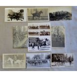 The Cavalry and Mounted Services - a good range of WWI RP's including: Mounted Artillerymen, Band,