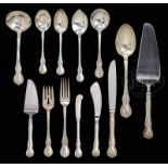 SET OF 73 PIECES OF STERLING FLATWARE BY TOWLE IN THE FRENCH PROVINCIAL PATTERN.