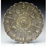 RENAISSANCE REPOUSSE SILVER BOWL.