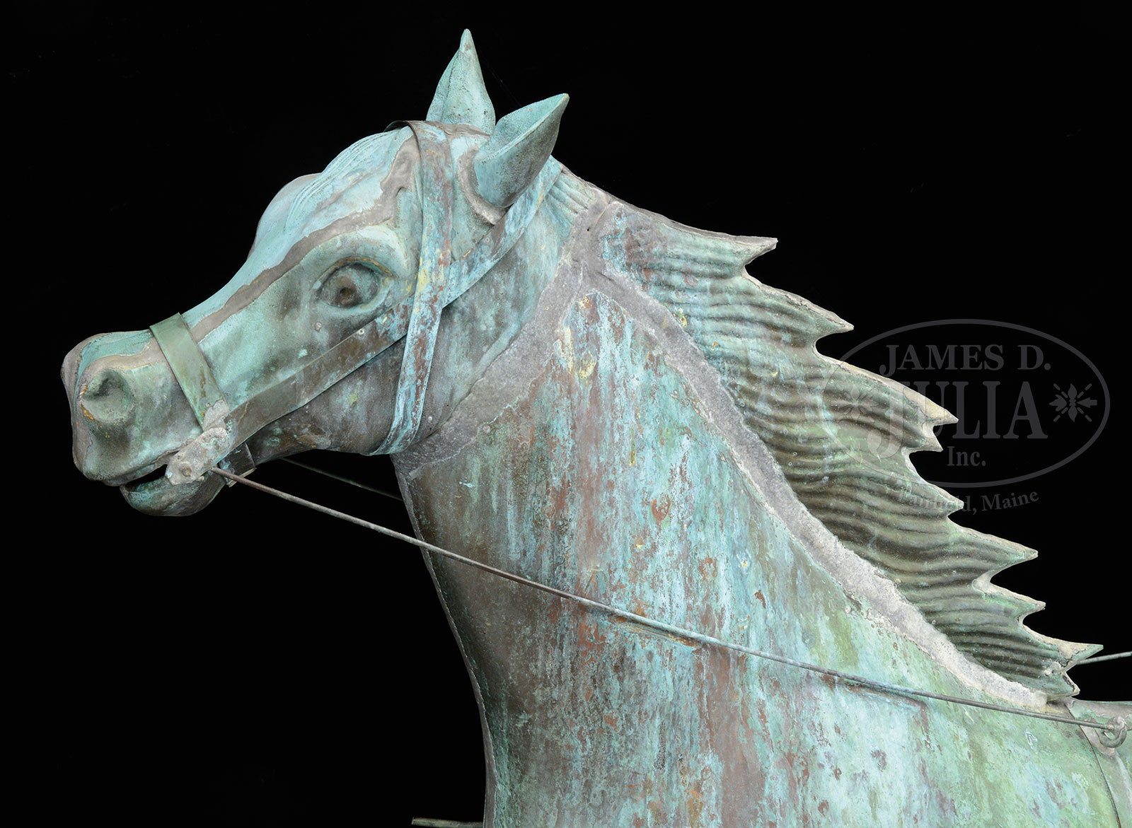 LARGE HORSE & SULKY WEATHERVANE. - Image 3 of 4