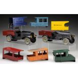 TIN CONVERTIBLE AUTO SET NUMBER 14 BY NEFF-MOON TOY COMPANY.