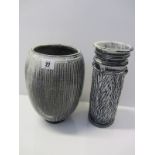 KAHLER, 2 Signed studio pottery vases,