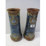 DOULTON STONEWARE VASES,