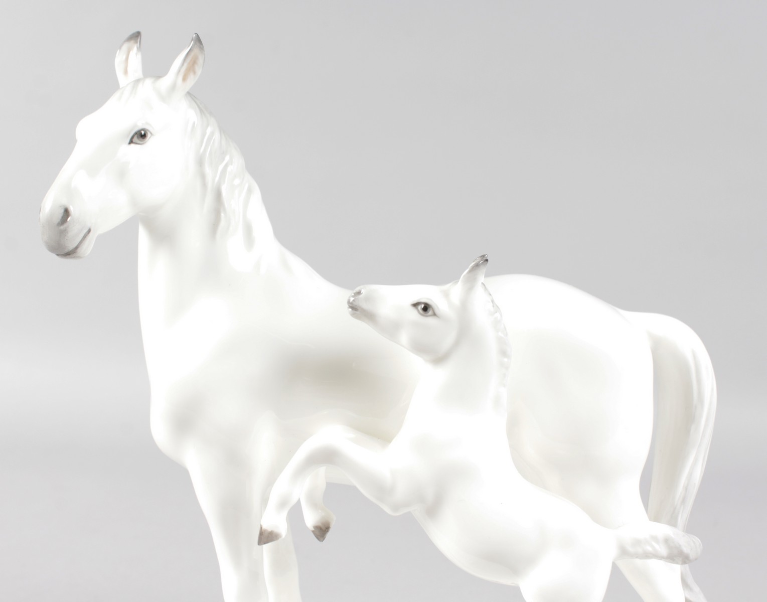 A NORITAKE STUDIO COLLECTION BONE CHINA "MARE AND FOAL". 8ins high. - Image 3 of 6