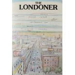 20th Century English School. "The Londoner", Poster, 34" x 22.5".