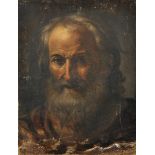 Early 18th Century Italian School. Head of a Bearded Scribe, Oil on Canvas, Unframed, 19" x 14.75".