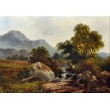 J... F... Dunbar (19th - 20th Century) British. "In Longdendale Valley", Oil on Board, Signed, and