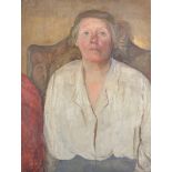 20th Century English School. Portrait of a Lady, Oil on Canvas, Unframed, 26" x 20", and four