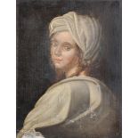After Guido Reni (1575-1642) Italian. Beatrice Cenci, Oil on Canvas laid down, Unframed, 18.5" x