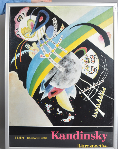 After Wassily Kandinski (1866-1944) Russian. "Retrospective", Poster, 30" x 22". - Image 2 of 3