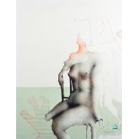 Paul Wunderlich (1927-2010) German. "Bien Assise", a Naked Figure, Lithograph, Signed and numbered