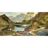 B... Cairow (20th Century) British. A Highland River Landscape, with Cattle Watering, Oil on