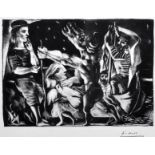 After Pablo Picasso (1881-1973) Spanish. 'Minotaur', Lithograph, 6" x 8.5".