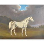 Noel Dowling (20th - 21st Century) British. A Horse in a Landscape, Oil on Canvas, Signed and