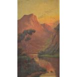 John M... Ducker (19th - 20th Century) British. A Highland River Landscape, Oil on Board, Signed,