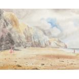 Noel Dowling (20th - 21st Century) British. "Charmouth, Lyme Regis, Dorset", Watercolour, Signed and