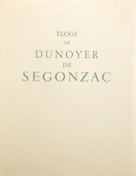 Andre Dunoyer De Segonzac (1884-1974) French. 'Eloge', Etchings in a Folio, 13" x 10".