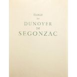 Andre Dunoyer De Segonzac (1884-1974) French. 'Eloge', Etchings in a Folio, 13" x 10".