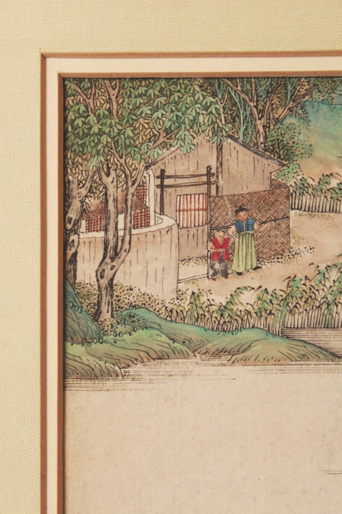 A FINE QUALITY 19TH CENTURY FRAMED CHINESE PAINTING ON PAPER, in watercolour and ink, depicting a - Image 3 of 6