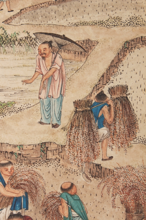 A FINE QUALITY 19TH CENTURY FRAMED CHINESE PAINTING ON PAPER, in watercolour and ink, depicting a - Image 5 of 6