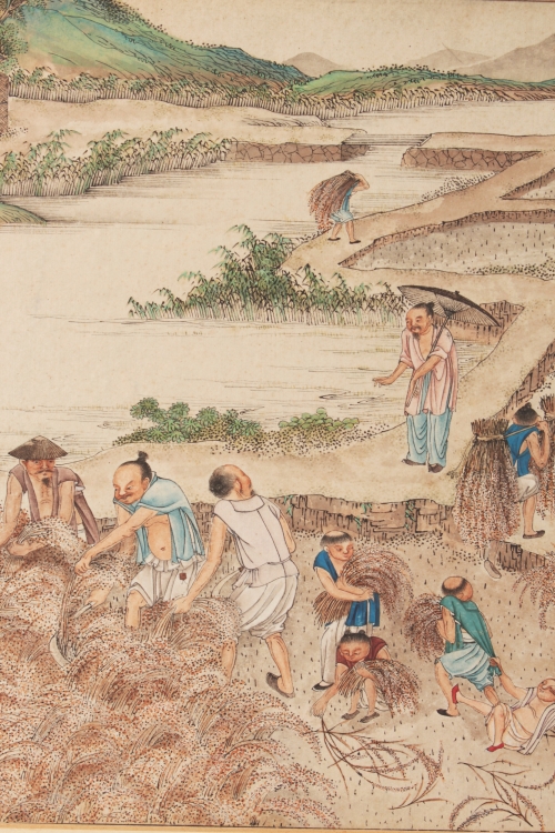 A FINE QUALITY 19TH CENTURY FRAMED CHINESE PAINTING ON PAPER, in watercolour and ink, depicting a - Image 2 of 6