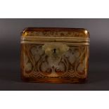 A SMALL BOHEMIAN CASKET AND COVER, engraved SCHLOSS BADEN.. 4ins long.