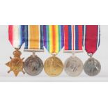 THE MEDALS OF CAPT. A. J. S. HUTTON R.E. 1914-1918 (3), 1910-1935, 1939-1941.