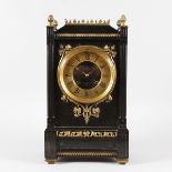 A SUPERB LATE 19TH CENTURY BRONZE CASED MANTLE CLOCK by GOLDSMITHS ALLIANCE LTD, 11 & 12 CORNHILL,