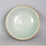 A CHINESE SONG/YUAN DYNASTY YINGQING PORCELAIN BOWL, with a Qingbai type glaze, the interior