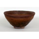 A CHINESE SOUTHERN SONG DYNASTY JIAN WARE HARE'S FUR TEA BOWL, the interior and exterior sides