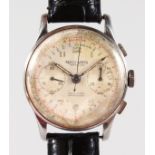 A GENTLEMAN'S REPCO WATCH TRAMELAN with leather strap.