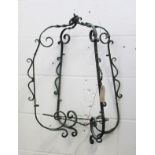 A COPPER LANTERN FRAME. 2ft 1ins high.