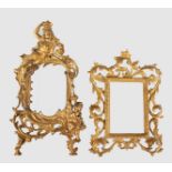 TWO ORMOLU FRAMES.