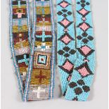 TWO BEADWORK STRAP. 26ins long.