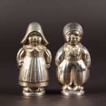 A DUTCH BOY AND GIRL SALT AND PEPPER. 6.5cms high.