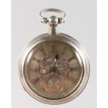 A GENTLEMAN'S SILVER CASED POCKET WATCH by JOSEPH SHARPLES, BRIDGE STREET, BRECHIN, No. 28944.