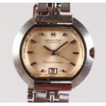 A LADIES D. D. HAMILTON AUTOMATIC WRISTWATCH.