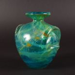 A MONART ART DECO DESIGN GLASS VASE. 6ins high.