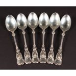 A SET OF SIX ART DECO COFFEE SPOONS. Sheffield 1904.