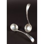 A PAIR OF SAUCE LADLES. London 1903.