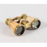A PAIR OF MOTHER-OF-PEARL OPERA GLASSES, MARCHAND PARIS.