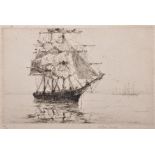 Arthur John Trevor Briscoe (1873-1943) British. "Cutty Sark", Etching, Signed and numbered 45/70,