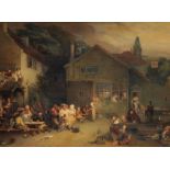 Stephen Poyntz Denning (1795-1864) British. "The Village Festival", after David Wilkie, Watercolour,