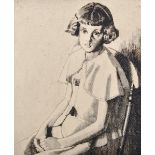 Carl L... Wragg (20th Century) British. 'Mary', Etching, Signed, Inscribed and Dated 1937, Unframed,
