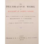 After Robert & James Adam (18th Century) British. "The Decorative Work", from 'Works in