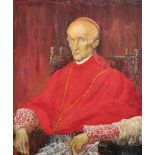 D... White (20th Century) British. "Cardinal Manning", after George Frederick Watts, Oil on Board,